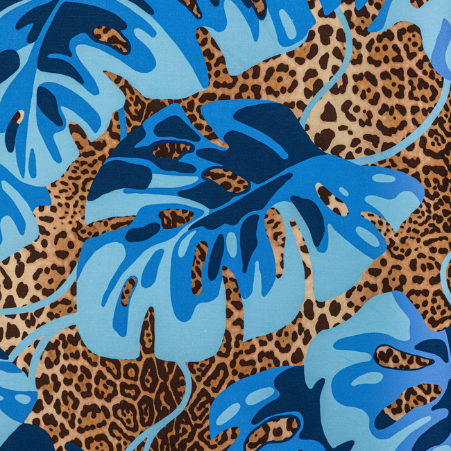 BRUNSCHWIG & FILS MAJORELLE MAMBO PRINT - BLUE 8022130.650.0 - Limited Stock