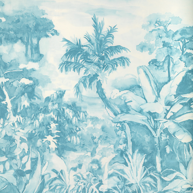 BRUNSCHWIG & FILS MAJORELLE NOUVELLE PRINT - AQUA 8022139.13.0