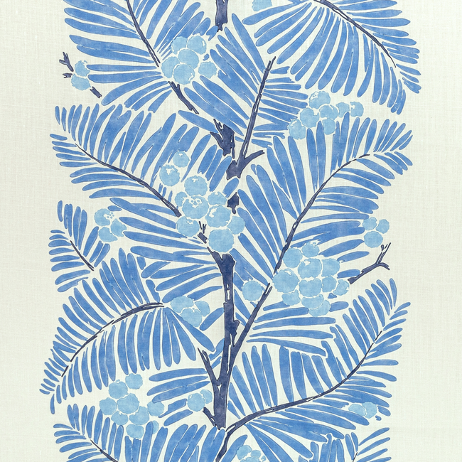BRUNSCHWIG & FILS MAJORELLE PALMAR PRINT - BLUE 8022138.5.0