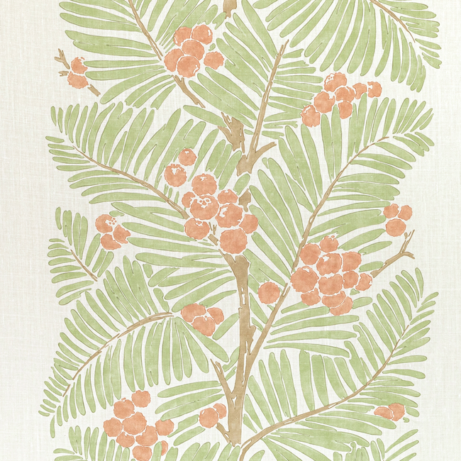 BRUNSCHWIG & FILS MAJORELLE PALMAR PRINT - SPICE 8022138.319.0