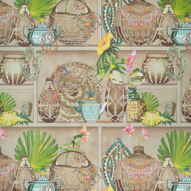 BRUNSCHWIG & FILS MAJORELLE WALLPAPERS MAIZAN - CALYPSO P8022107.9175.0