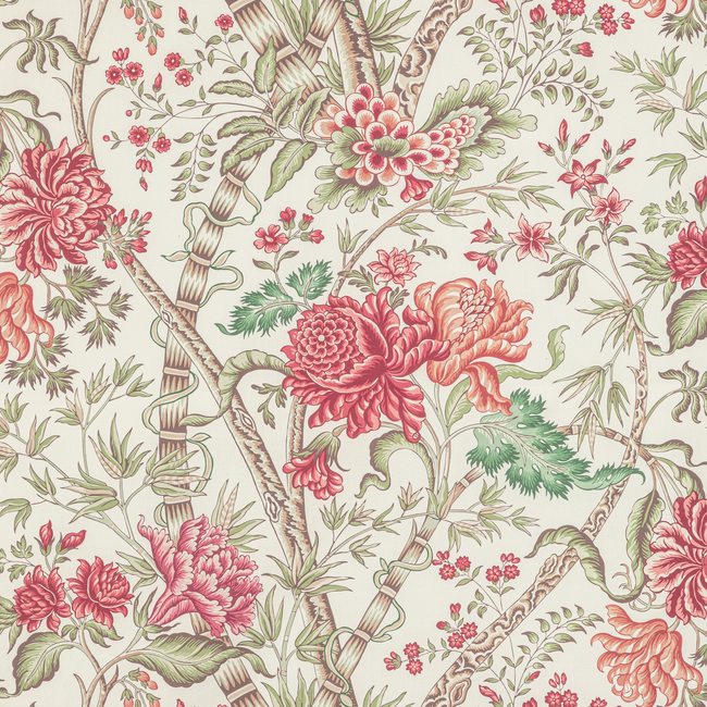 BRUNSCHWIG & FILS MANOIR LUBERON PRINT - BERRY/LEAF 8022100.73.0