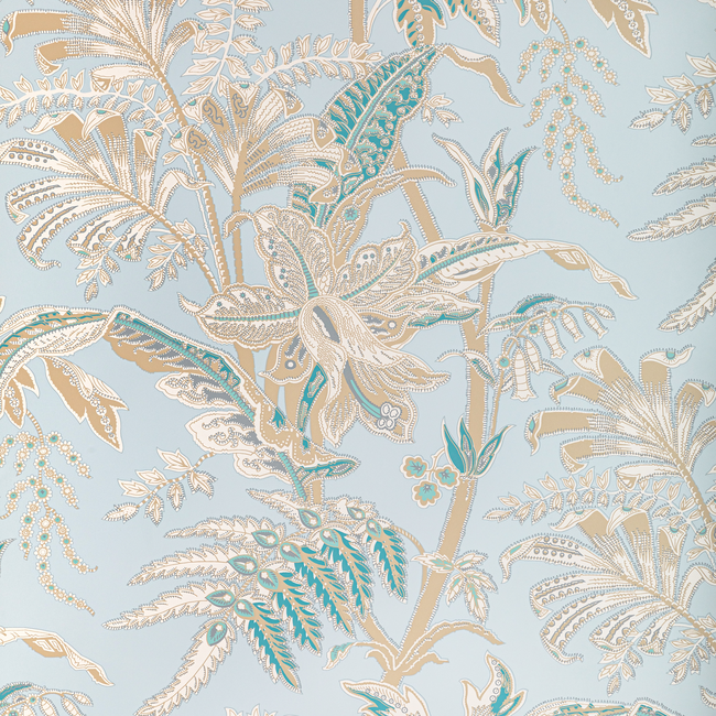 BRUNSCHWIG & FILS MANOIR WALLPAPERS SEYCHELLES - DOVE P8022104.1135.0