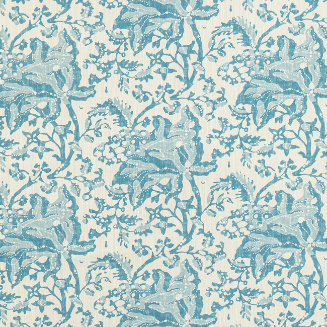BRUNSCHWIG & FILS MANOIR WEYMOUTH PRINT - AQUA 8022102.1313.0