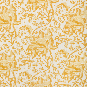 Manoir Weymouth Print - Canary upholstery fabric swatch