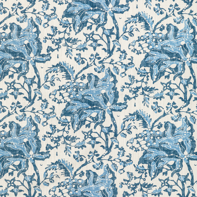 BRUNSCHWIG & FILS MANOIR WEYMOUTH PRINT - INDIGO 8022102.550.0