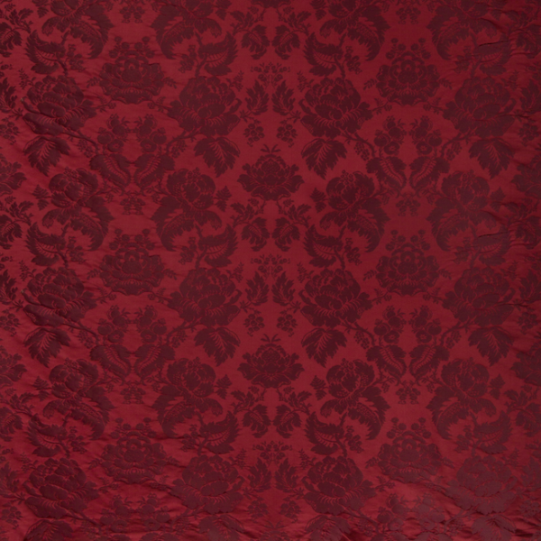 BRUNSCHWIG & FILS MOULINS DAMASK - GRAPE upholstery fabric swatch for sample-first furniture planning