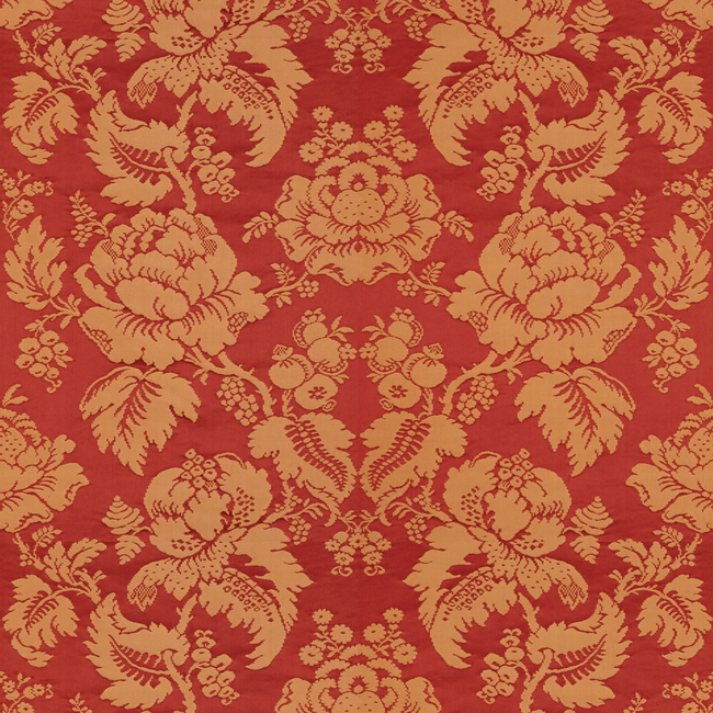 BRUNSCHWIG & FILS MOULINS DAMASK - ROUGE/IVOIRE BR-81035.O.0
