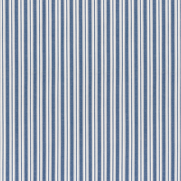 BRUNSCHWIG & FILS NORMANT CHECKS AND STRIPES II SELUNE STRIPE - BLUE upholstery fabric swatch for sample-first furniture planning