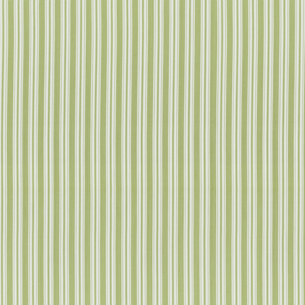 BRUNSCHWIG & FILS NORMANT CHECKS AND STRIPES II SELUNE STRIPE - LEAF upholstery fabric swatch for sample-first furniture planning