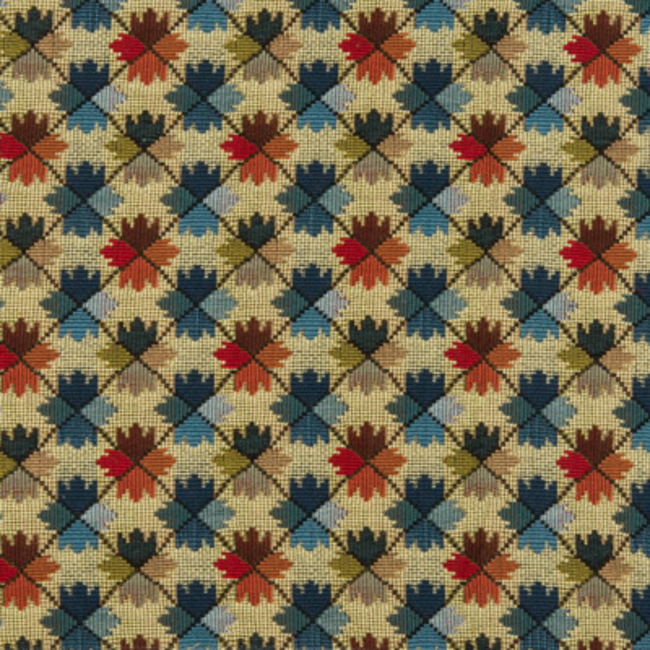 BRUNSCHWIG & FILS OATLANDS TAPESTRY - BLUE/RED BR-89071.M21.0
