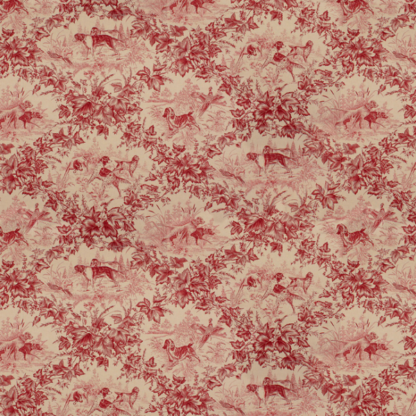 BRUNSCHWIG & FILS ON POINT COTTON PRINT - RED BR-70416.166.0