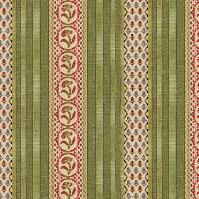BRUNSCHWIG & FILS RAYURE FLEURETTE - WILLOW BR-89354.466.0
