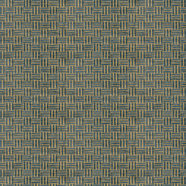 BRUNSCHWIG & FILS REED TEXTURE - INDIGO upholstery fabric swatch for sample-first furniture planning