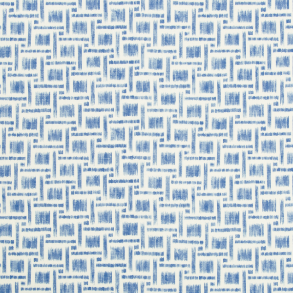 BRUNSCHWIG & FILS SUMMER PALACE MIRA PRINT - DELFT upholstery fabric swatch for sample-first furniture planning