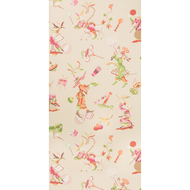 BRUNSCHWIG & FILS SUMMER PALACE WALLPAPERS CIRQUE CHINOIS - PINK P8019114.174.0