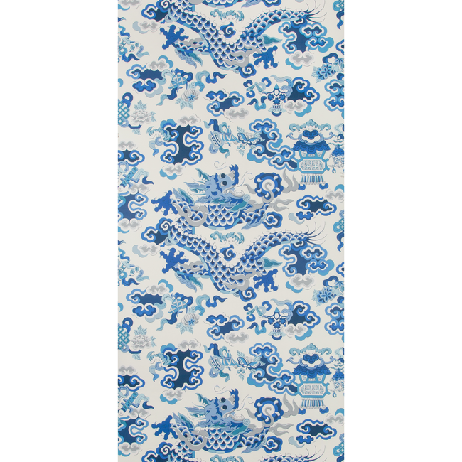 BRUNSCHWIG & FILS SUMMER PALACE WALLPAPERS MING DRAGON - IVORY P8019113.155.0