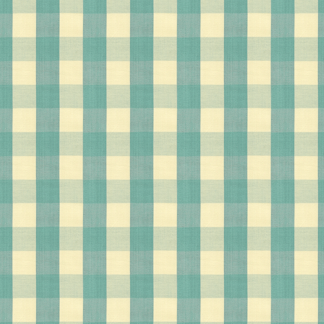 BRUNSCHWIG & FILS TRESORS DE JOUY CARSTEN CHECK - AQUA BR-89149.513.0