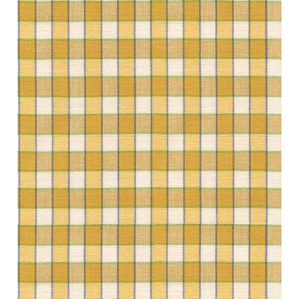 BRUNSCHWIG & FILS TRESORS DE JOUY LA SEYNE CHECK - SUNFLOWER upholstery fabric swatch for sample-first furniture planning
