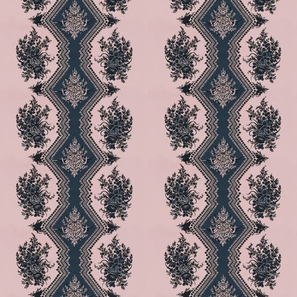 Brunschwig & Fils COPPELIA SATIN - ROSE upholstery fabric swatch for sample-first furniture planning