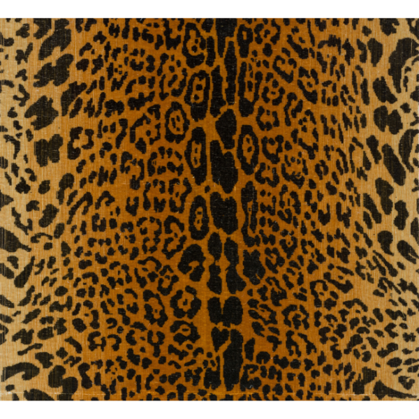 Brunschwig & Fils LEOPARD VELVET - NATURAL upholstery fabric swatch for sample-first furniture planning
