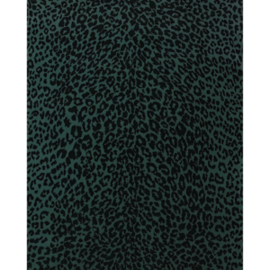 Madeleine's Leopard - Teal upholstery fabric swatch