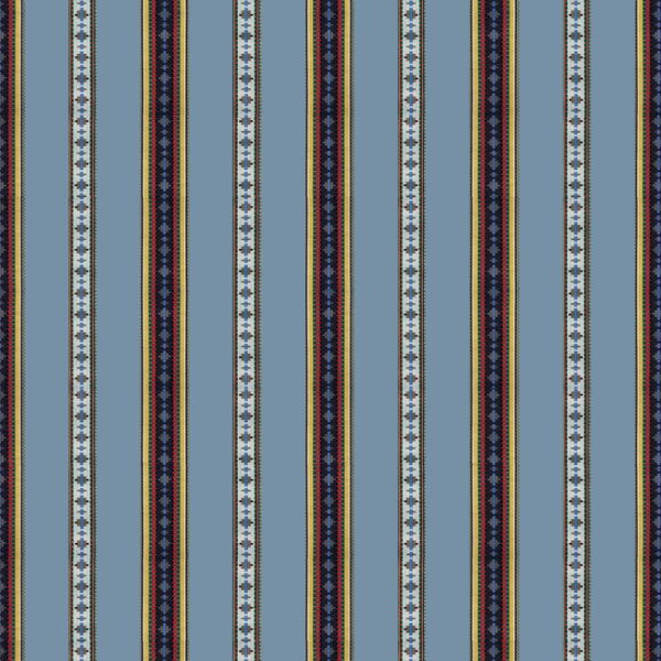 Brunschwig & Fils RAYURE BRODERIE - BLEU upholstery fabric swatch for sample-first furniture planning