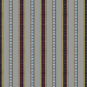 Rayure Broderie - Gris upholstery fabric swatch