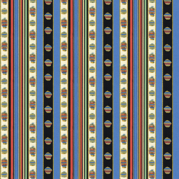 Brunschwig & Fils RAYURE PERCALE - BLEU upholstery fabric swatch for sample-first furniture planning