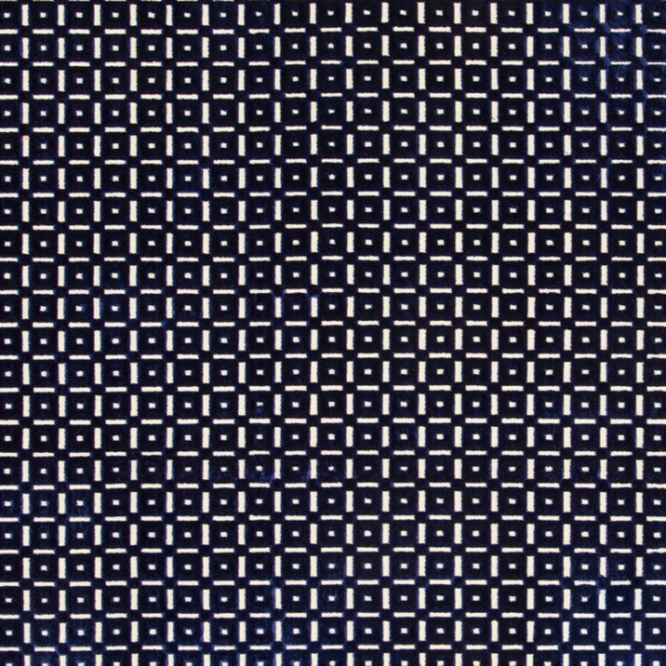 Brunschwig & Fils SAVANNE VELVET - INDIGO upholstery fabric swatch for sample-first furniture planning