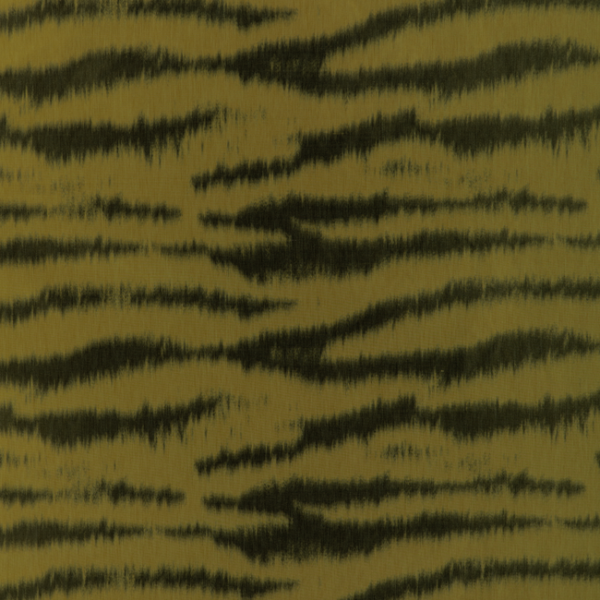Brunschwig & Fils TIGRE WARP PRINT - CITRON upholstery fabric swatch for sample-first furniture planning