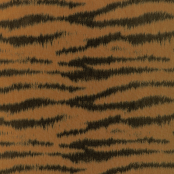 Brunschwig & Fils TIGRE WARP PRINT - GOLD upholstery fabric swatch for sample-first furniture planning