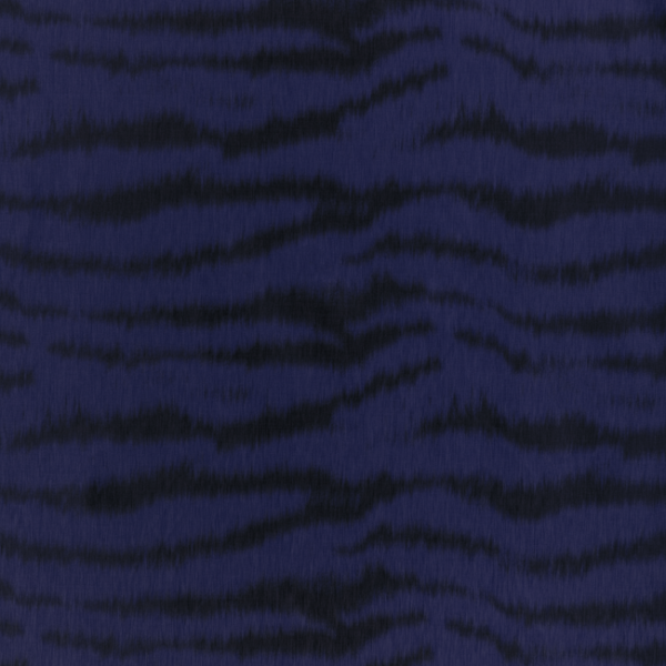 Brunschwig & Fils TIGRE WARP PRINT - LAPIS upholstery fabric swatch for sample-first furniture planning
