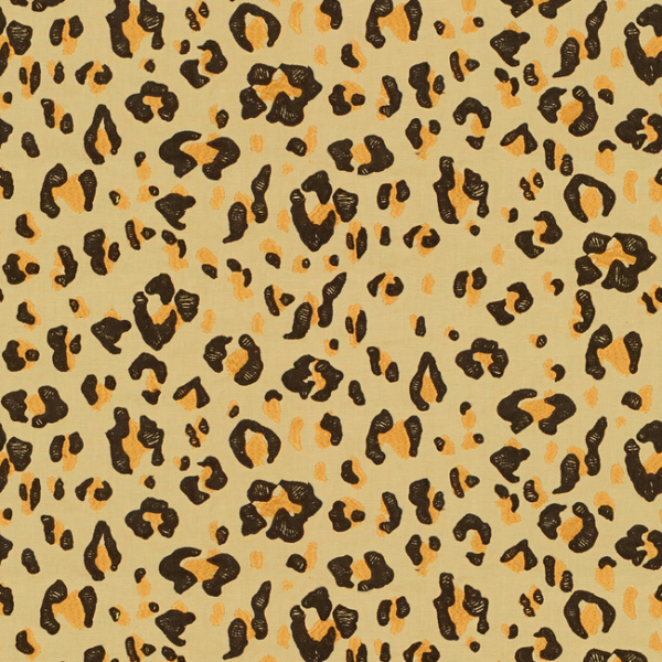 Brunschwig & Fils TONGA LEOPARD - BROWN upholstery fabric swatch for sample-first furniture planning