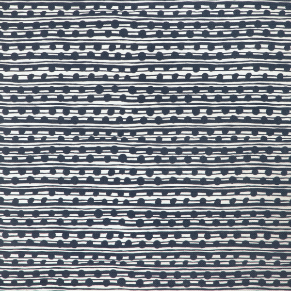 CAROLINE CECIL TEXTILES ORIGINS GAMAL - DARK NAVY/OYSTER upholstery fabric swatch for sample-first furniture planning