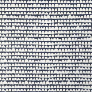 Caroline Cecil Textiles Origins Hannu - Dark Navy/oyster upholstery fabric swatch