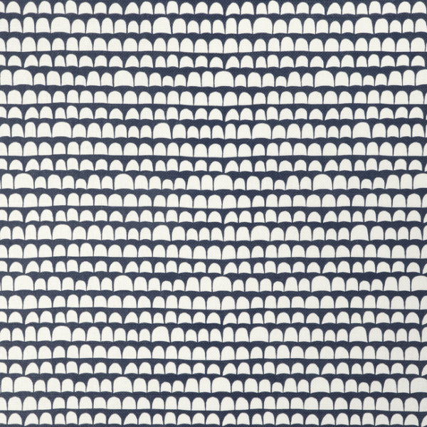 CAROLINE CECIL TEXTILES ORIGINS HANNU - DARK NAVY/OYSTER upholstery fabric swatch for sample-first furniture planning