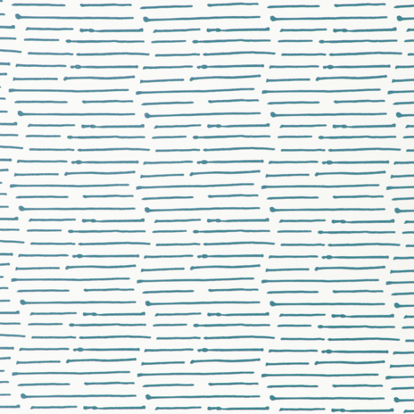 CAROLINE CECIL TEXTILES ORIGINS INK STRIPE - DENIM/OYSTER upholstery fabric swatch for sample-first furniture planning