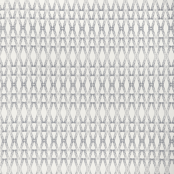 CAROLINE CECIL TEXTILES ORIGINS KETUT - DARK NAVY/OYSTER upholstery fabric swatch for sample-first furniture planning