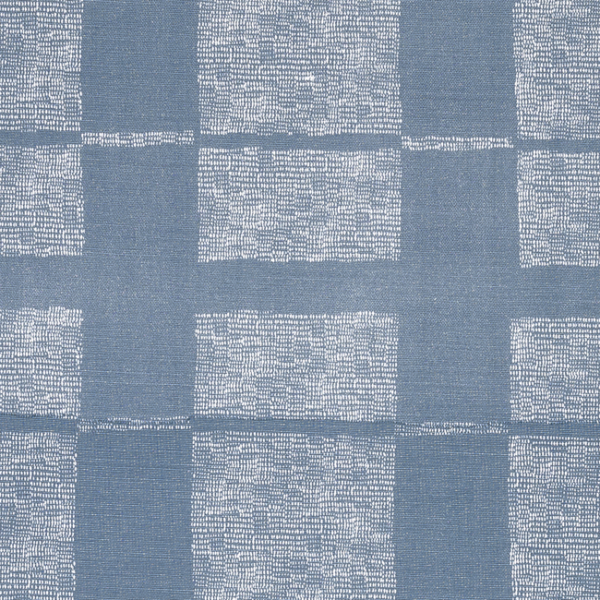 CAROLINE CECIL TEXTILES REED - KYANITE/OYSTER upholstery fabric swatch for sample-first furniture planning