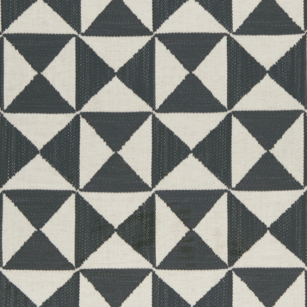 CLARKE & CLARKE AMARA ADISA - CHARCOAL upholstery fabric swatch for sample-first furniture planning