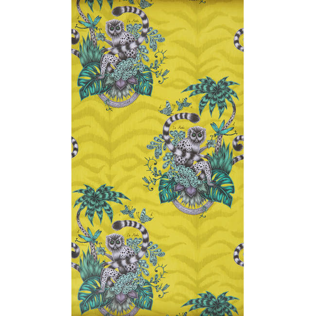 CLARKE & CLARKE ANIMALIA LEMUR - LIME W0103/02.CAC.0