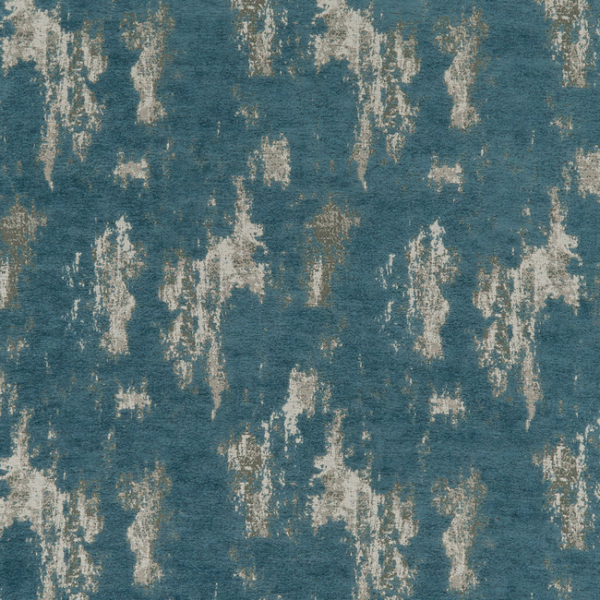 CLARKE & CLARKE AVALON MONTERREY - DENIM upholstery fabric swatch for sample-first furniture planning