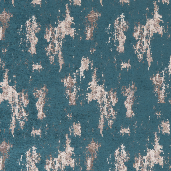 CLARKE & CLARKE AVALON MONTERREY - TEAL upholstery fabric swatch for sample-first furniture planning