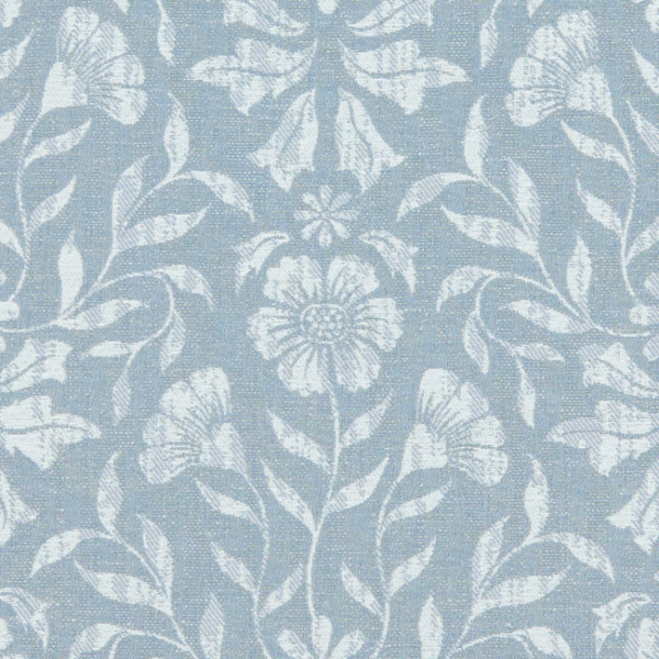 CLARKE & CLARKE AVEBURY BERKELEY - DENIM upholstery fabric swatch for sample-first furniture planning