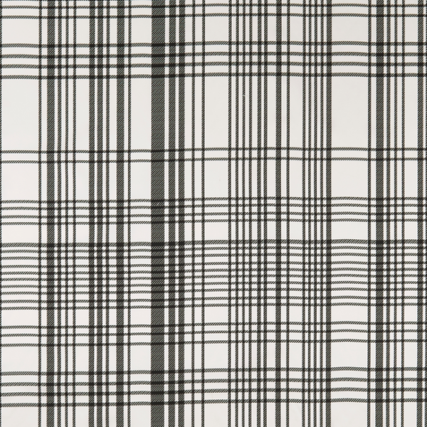 CLARKE & CLARKE BLACK + WHITE BW1006 - BLACK/WHITE upholstery fabric swatch for sample-first furniture planning