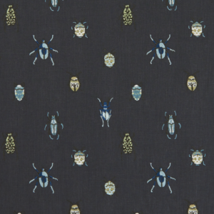 Clarke & Clarke Botanica Beetle - Mineral upholstery fabric swatch