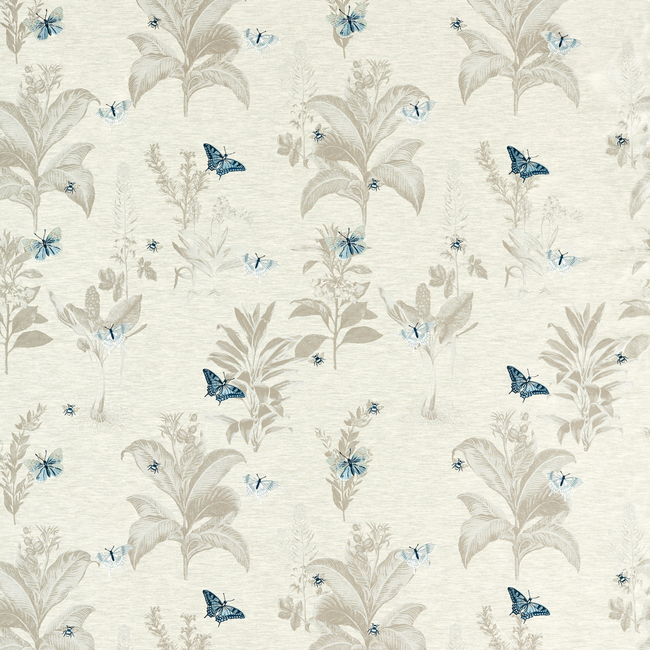 CLARKE & CLARKE BOTANIST MONARCH - MINERAL/DENIM F1432/04.CAC.0
