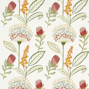 Clarke & Clarke Breegan Jane Protini - Spice upholstery fabric swatch