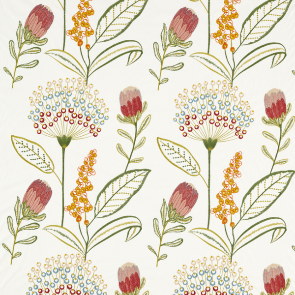 CLARKE & CLARKE BREEGAN JANE PROTINI - SPICE upholstery fabric swatch for sample-first furniture planning